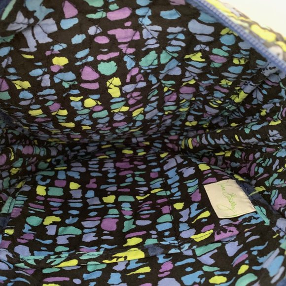 👜 VERA BRADLEY BLUE FLORAL SHOULDER CROSS BODY BAG - Picture 6 of 10